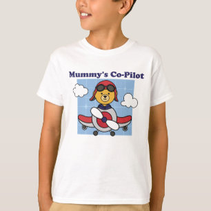 T-shirt Petit copilote de maman - adorable avion
