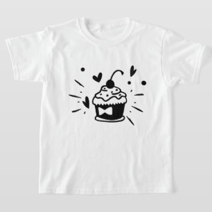 T-shirt petit cupcake de maman mignonne 
