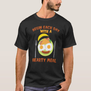 T-shirt Petit déjeuner Commencez chaque jour avec un repas