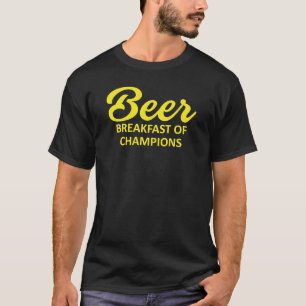 T-shirt Petit Déjeuner De Bières Champions