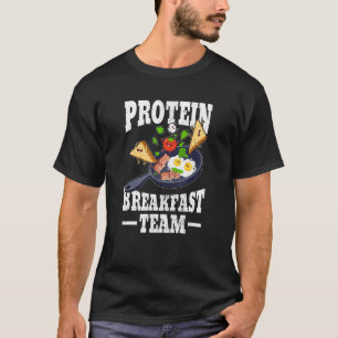 T-shirt Petit Déjeuner D'Équipe Repas Matin Amusant Oeuf F