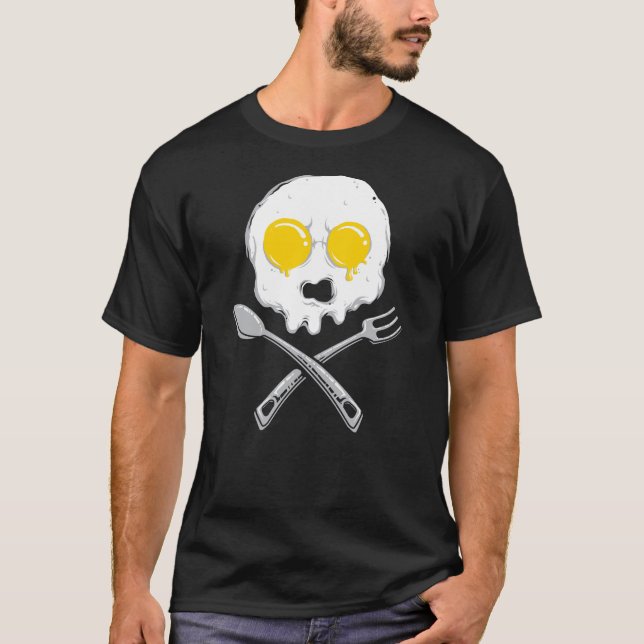 T-shirt "Petit déjeuner Jolly roger" (Devant)