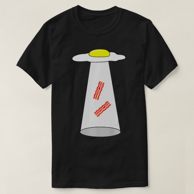 T-shirt Petit-déjeuner Oeuf Bacon Manger humour d'amoureux (Design devant)