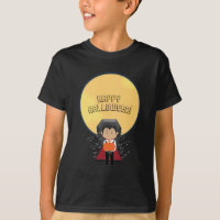Petit Dracula Halloween Vampire & Lune Personnalis