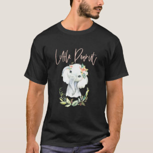 T-shirt Petit éléphant floral cacahuète