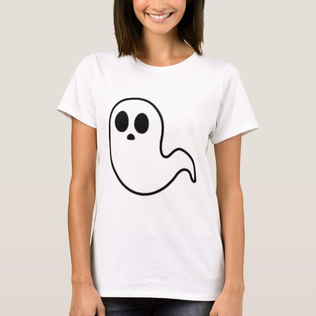 T-shirt Petit Fantôme subtil Halloween automne minima Éffr (Devant)