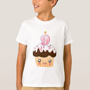 T-shirt Petit gâteau T - rose de 9 ans