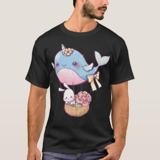 T-shirt Petit lapin dans un ballon de baleine