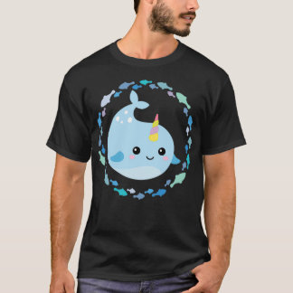 T-shirt Petit narval licorne baleine 1