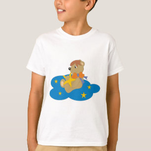 T-shirt Petit Ours avec une étoile sur un nuage