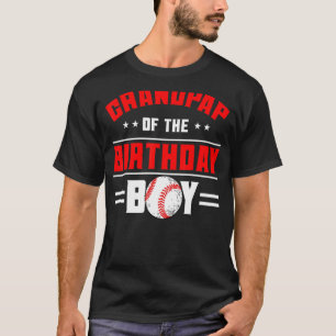 T-shirt Petit Pap De L'Anniversaire Boy Baseball Thème Fam
