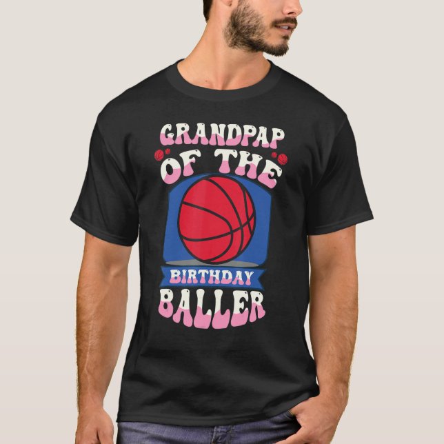 T-shirt Petit Plan De Basketball Anniversaire Thème B (Devant)