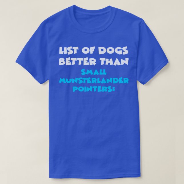 T-shirt Petit pointeur Munsterlander (Design devant)