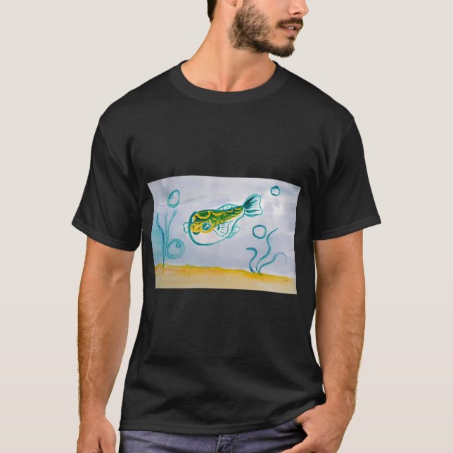 T-shirt Petit Poisson-Tétraèdre en Forme de 8 (Devant)