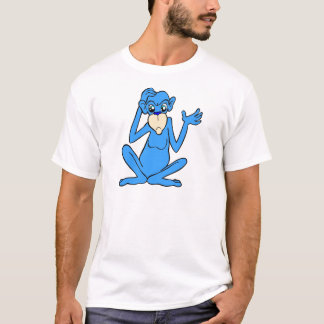 T-shirt Petit singe bleu