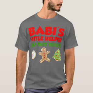 T-shirt Petite aide pour enfants Babi's Christmas biscuit