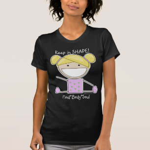 T-shirt Petite chemise en forme de fille de gymnaste