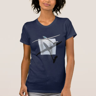 T-shirt Petite chemise foncée de glissement de dames