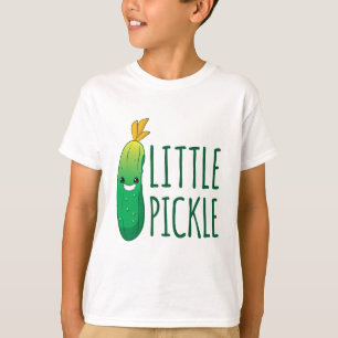 T-shirt Petite chiche mignonne chiche verte portant des lu