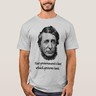 T-shirt Petite citation de gouvernement de Thoreau
