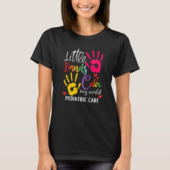 T-shirt Petite couleur de main Mes mondes pédiatrique pédi (Devant)