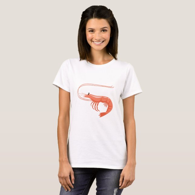 T-shirt Petite crevette (Devant entier)