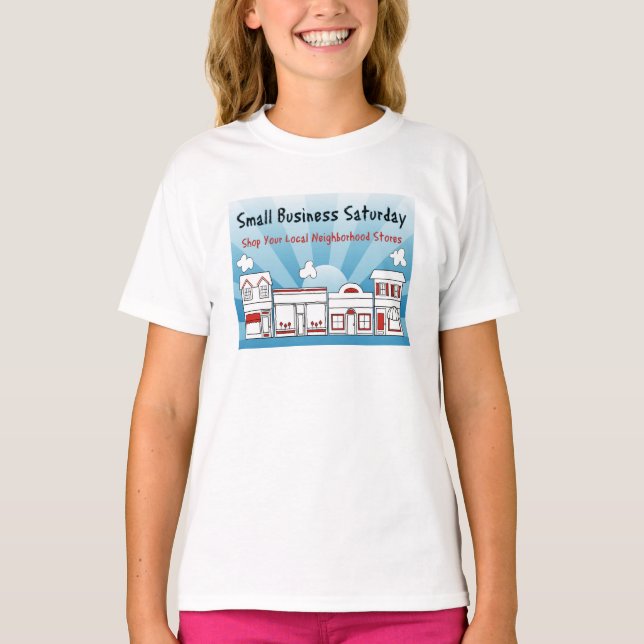 T-shirt Petite entreprise samedi (Devant)