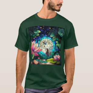 T-shirt Petite Fée de Verre Coloré avec Libellule