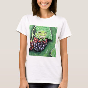 T-shirt Petite grenouille d'arbre sur une peinture de Blac