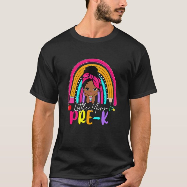 T-shirt Petite Miss Premier Jour De L'Étudiante Pré K Fill (Devant)