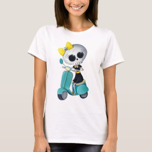 T-shirt Petite Mlle Death sur le scooter