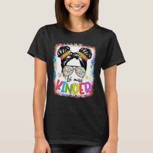 T-shirt Petite Mlle Kindergarten Messy Bun Tie Dye Retour 
