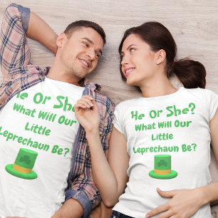 T-shirt Petite révélation de genre Leprechaun