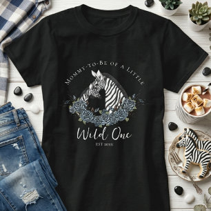 T-shirt Petite Sauvageonne Safari Zèbre Baby Shower Maman