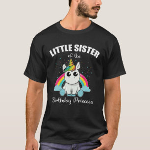 T-shirt Petite Soeur De L'Anniversaire Princesse Unicorn C