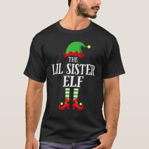 T-shirt Petite Soeur Elf Pyjama de Noël de groupe familial