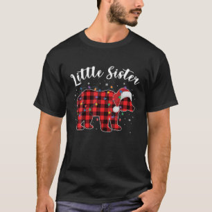 T-shirt Petite soeur Ours Buffalo Famille Rouge Christ