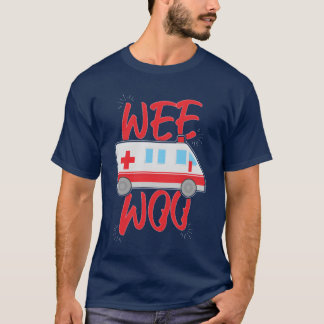 T-shirt Petite voiture ambulance Woo Medicare conducteur f