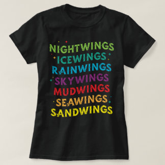 T-shirt Petites ailes de Dragon Imaginaire de feu série de