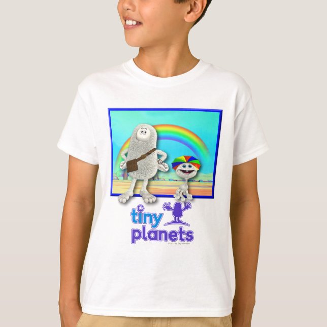 T-shirt Petites planètes - Faire des arcs-en-ciel (Devant)