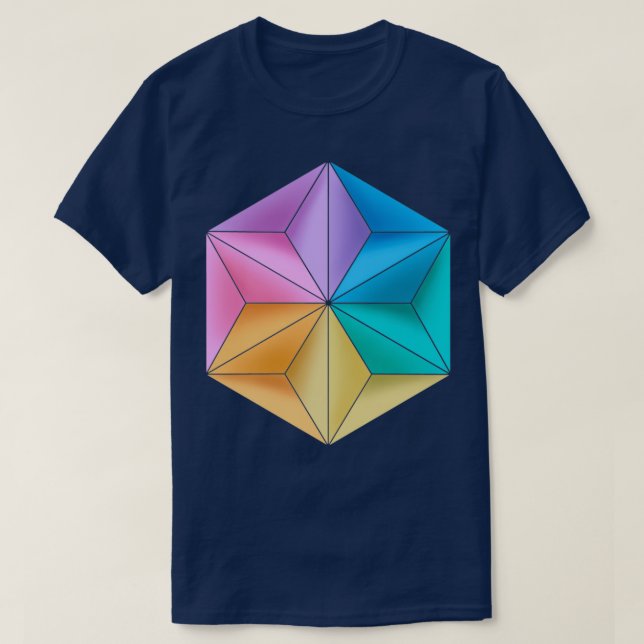 T-shirt PetiteSlo Sonobe Origami Noir (Design devant)