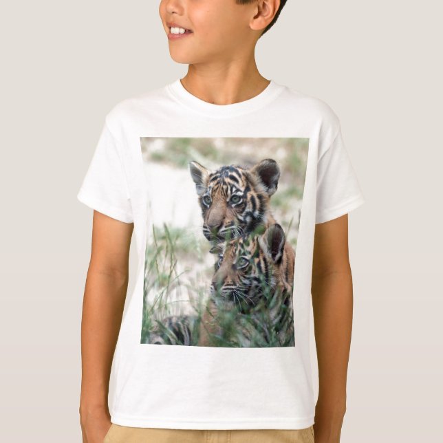 T-shirt Petits animaux de tigre (Devant)