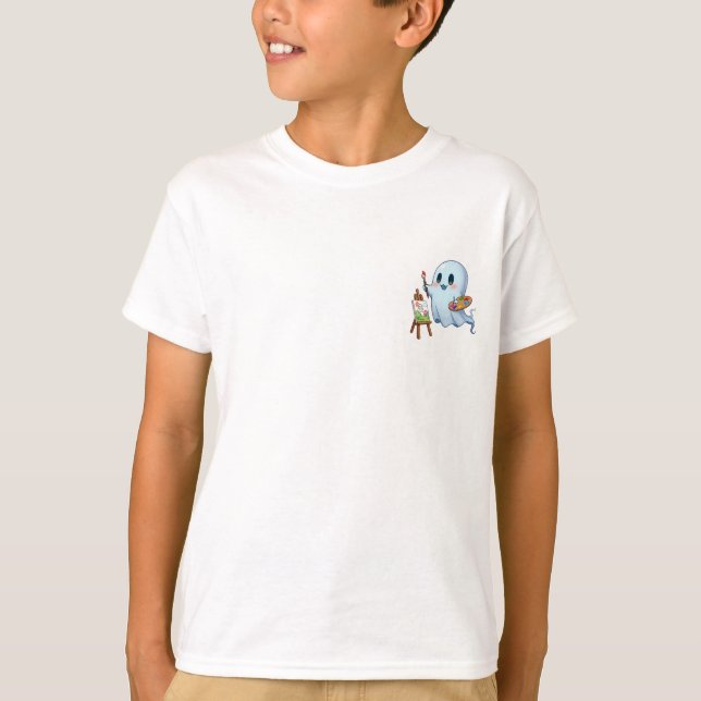 T-shirt Petits enfants fantômes artistiques (Devant)