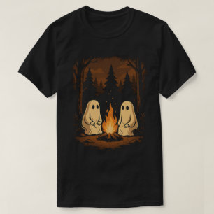 T-shirt Petits Fantômes Autour du Feu de Camp Halloween