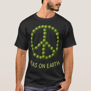 T-shirt Petits pois drôles sur la Terre Pun Design Paix et