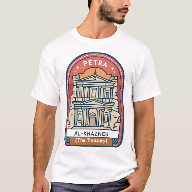 T-shirt Petra Al-Khazneh (Le Trésor) (Devant)