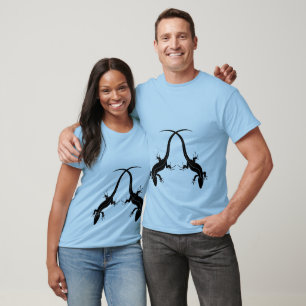 T-shirt Petroglyphs Cave Creats Black Desert Lizards