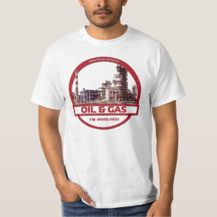 T-shirt Pétrole et gaz - blanc