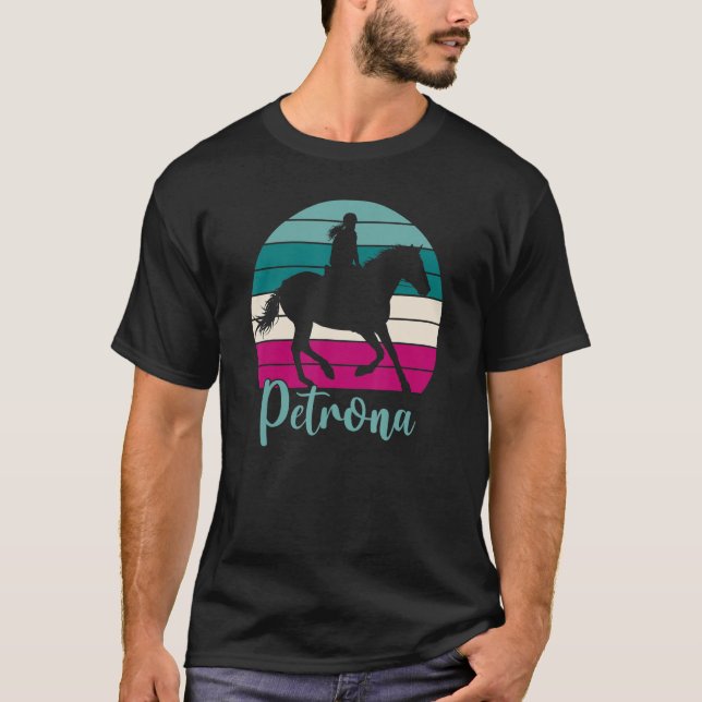 T-shirt Petrona Nom Equestrian Petrona Horse Girl (Devant)