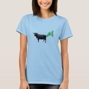 T-shirt Pets de vache à traitement, réchauffement